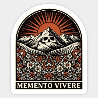 Memento Vivere Sticker